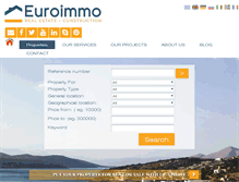 Tablet Screenshot of euroimmo.gr